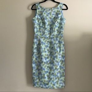 Classy Blue Polka-Dot Sheath Dress by Worthington